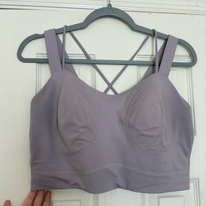 Used light purple Lululemon sports bra size 14
